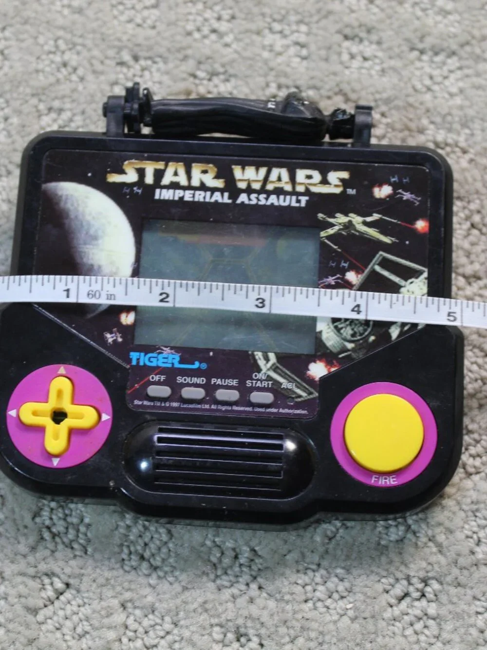Star Wars Imperial Assault Hand Held Game 1997 Tiger- Tested Works No Sound